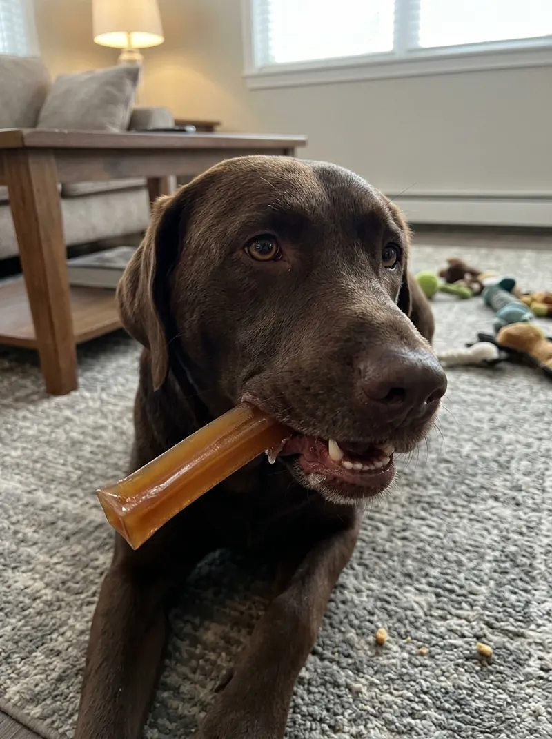 Собака зі стіком Bonstix
